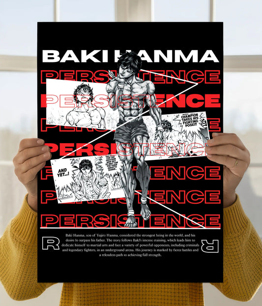 Baki Hanma Persistence Wall Poster Main Image - Everanta