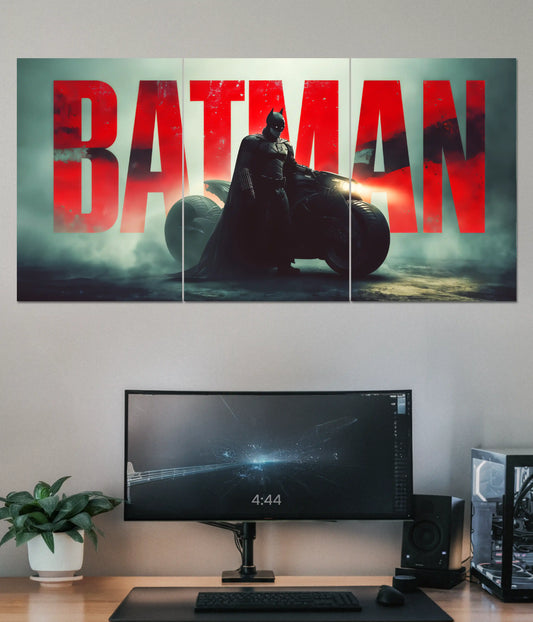 Batman Batcycle Cinematic Split Poster Main Image - Everanta