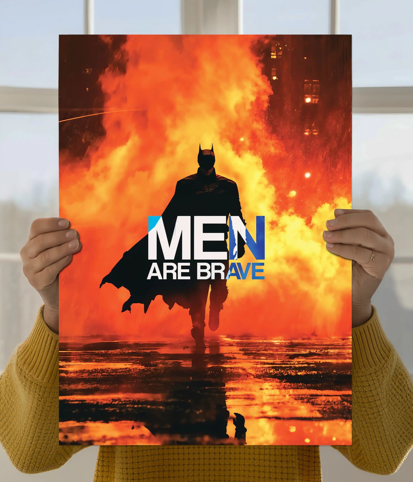 Batman Men Are Brave Poster Main Image - Everanta