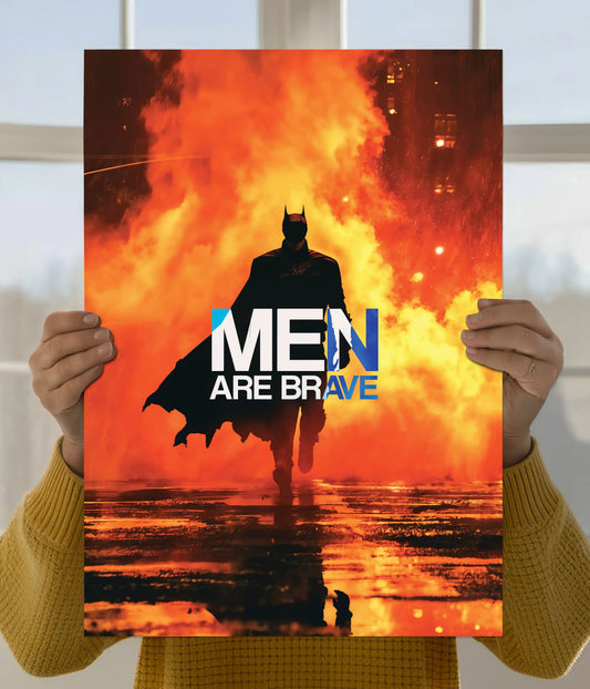 Batman Men Are Brave Poster Main Image - Everanta