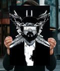 Beast Mode – Cinematic Black & White Wall Poster