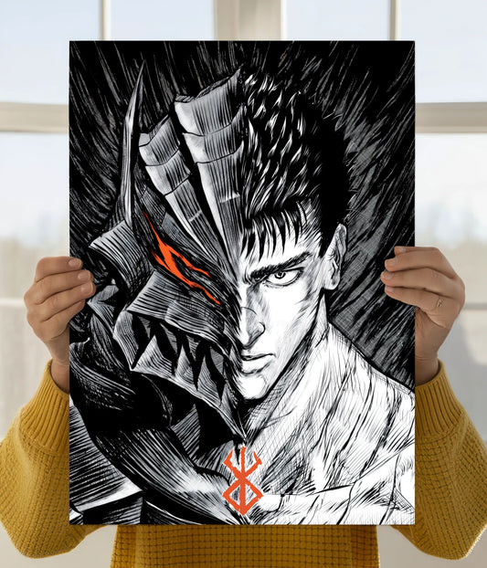 Berserk Guts Dark Duality Anime Wall Poster Main Image - Everanta