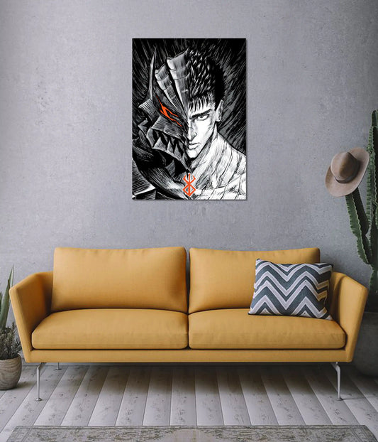 Berserk Guts Dark Duality Anime Wall Poster on Wall - Everanta