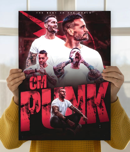 Best in the World - CM Punk WWE Poster Main Image - Everanta
