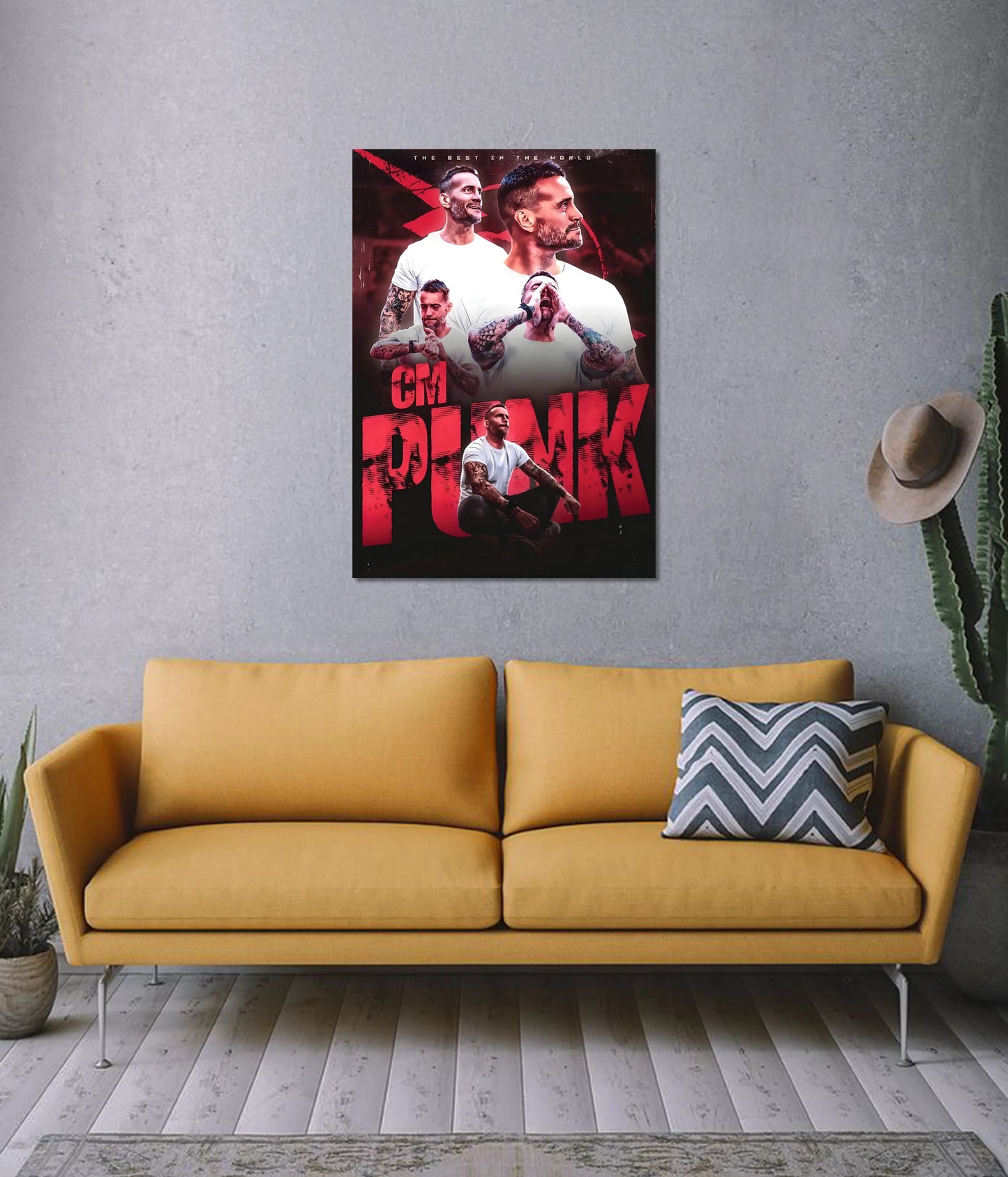 Best in the World - CM Punk WWE Poster on Wall - Everanta