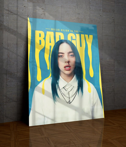 Billie Eilish – Bad Guy Aesthetic Metal Poster Main Image - Everanta
