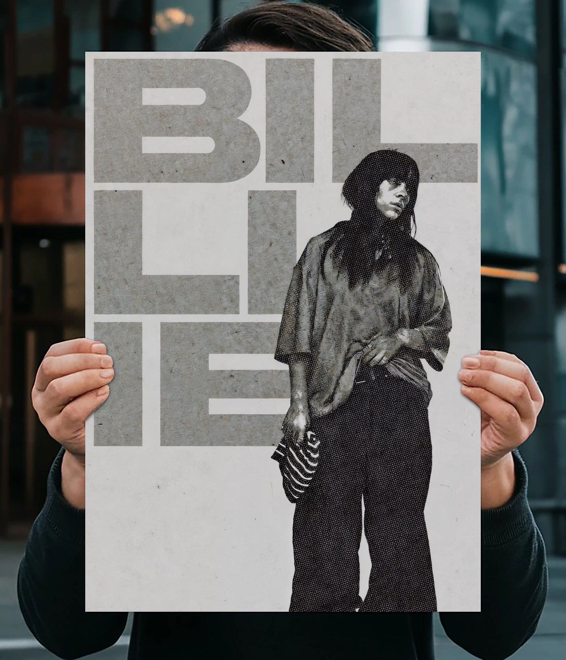 Billie Eilish Minimalist Poster Main Image - Everanta