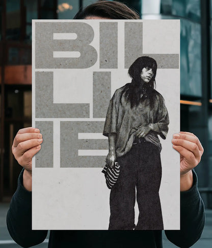 Billie Eilish Minimalist Poster Main Image - Everanta