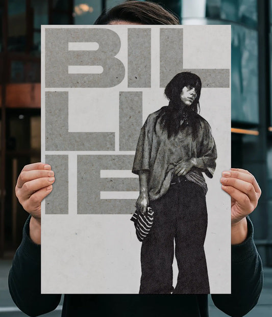 Billie Eilish Minimalist Poster Main Image - Everanta