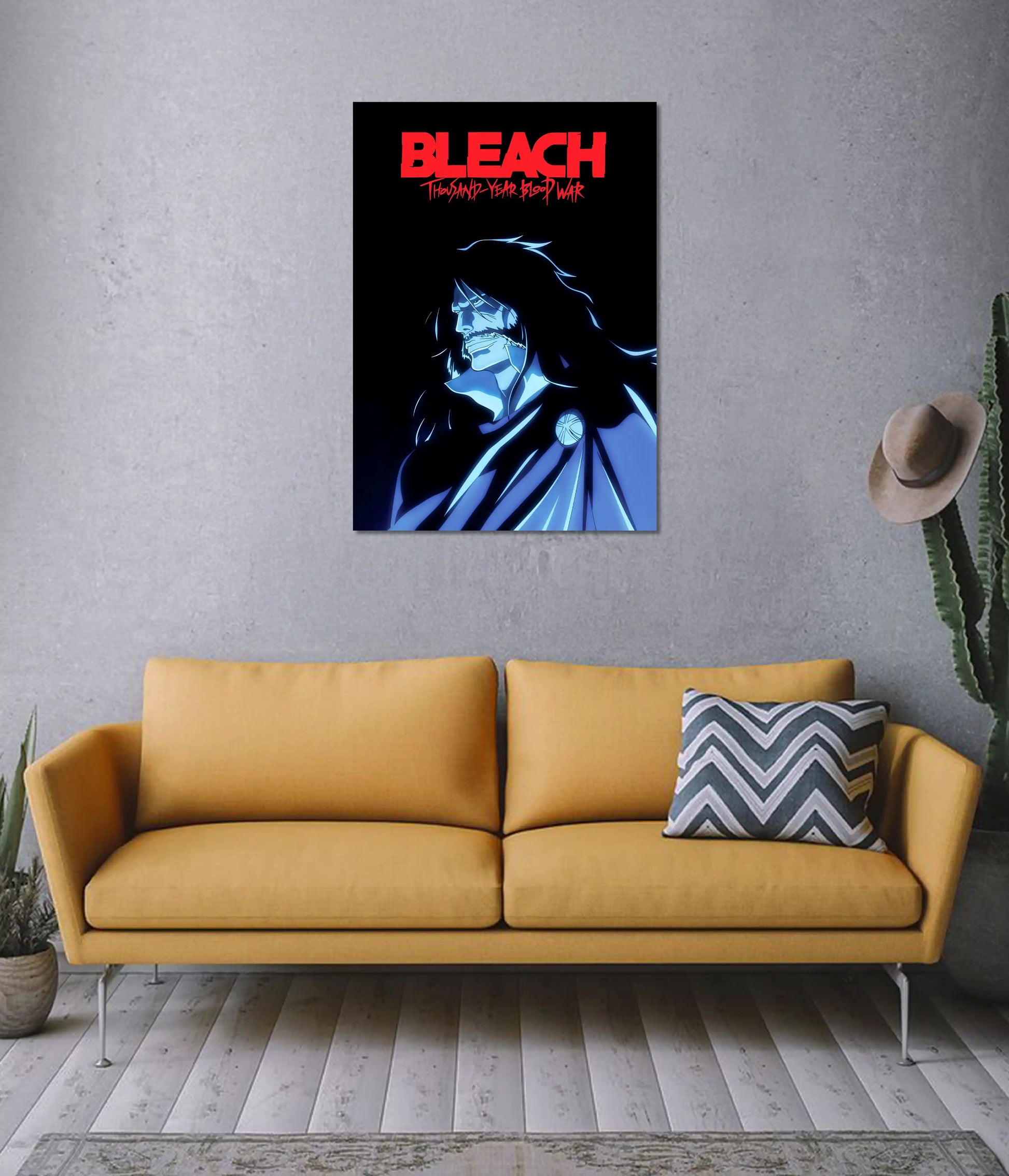 Bleach TYBW Yhwach Glow Poster on Wall - Everanta