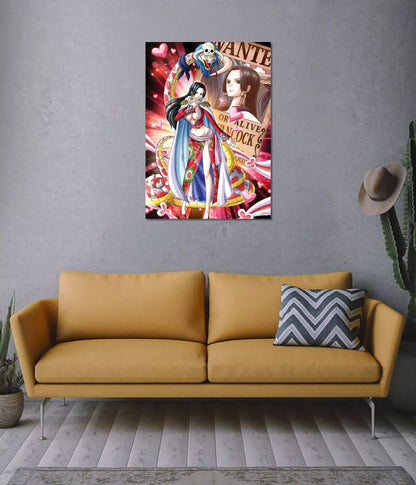Boa Hancock Wanted Poster on Wall - Everanta