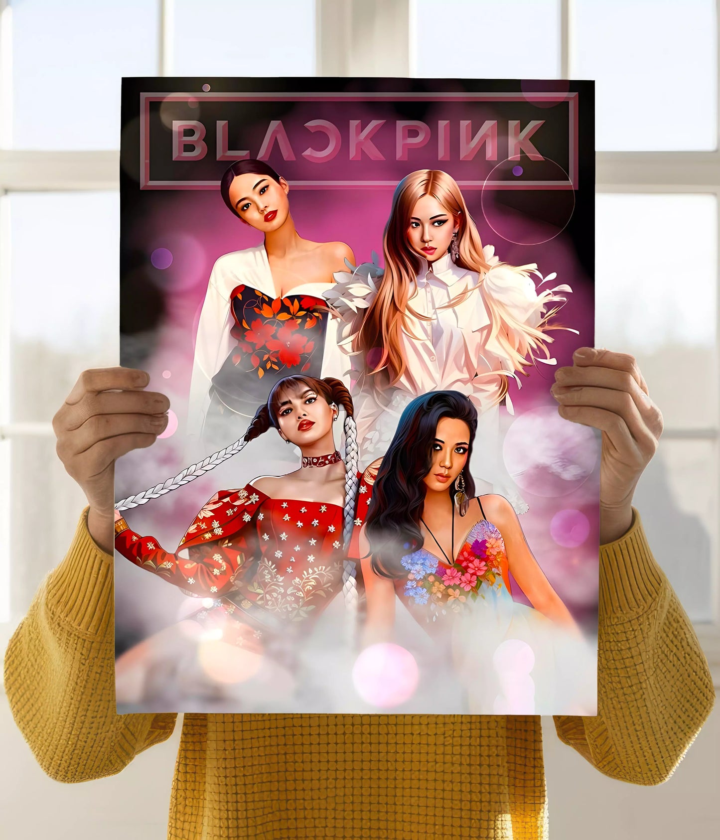 Bold & Beautiful - Blackpink Wall Poster Holding Image - Everanta