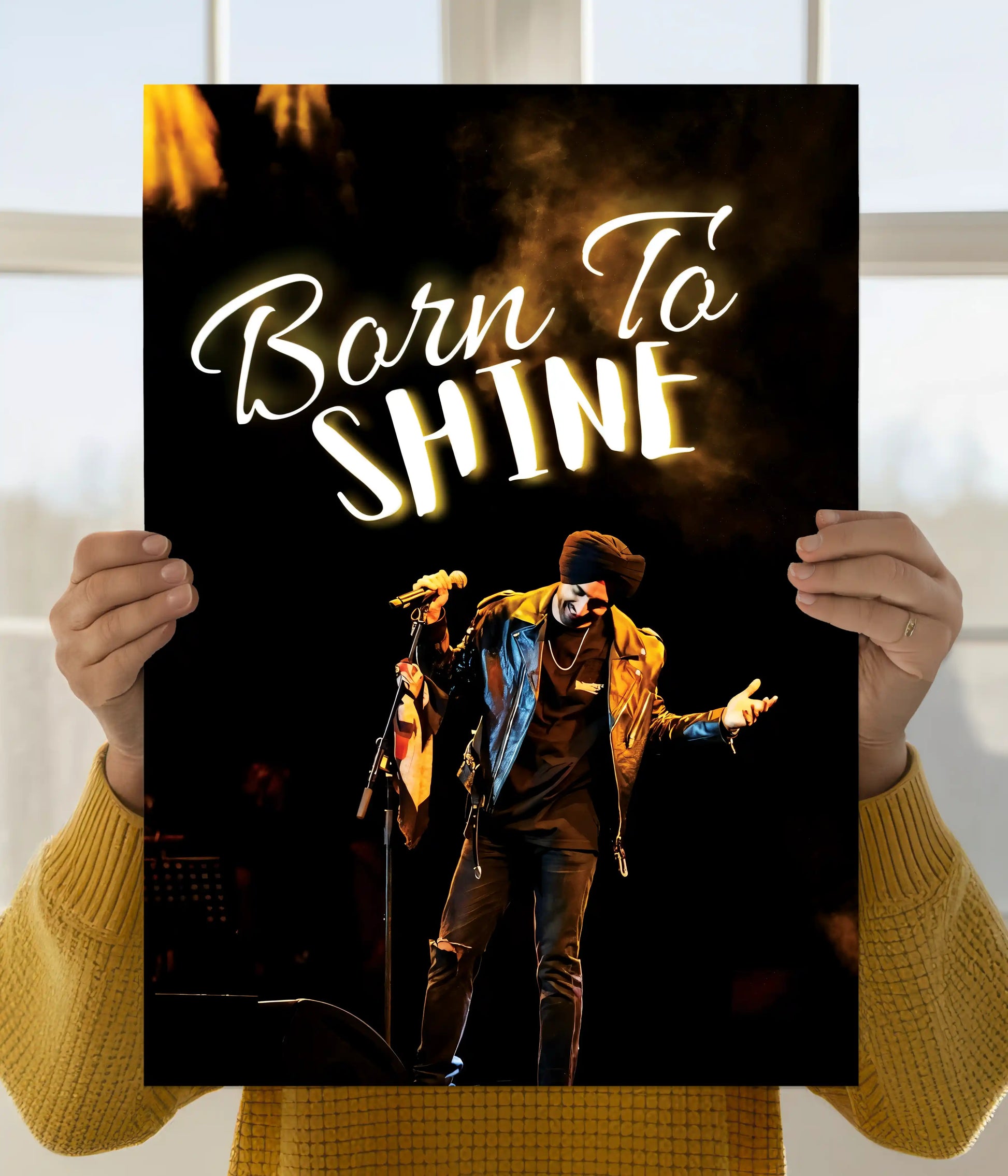 Born To Shine – Diljit Dosanjh Concert Wall Poster Main Image - Everanta