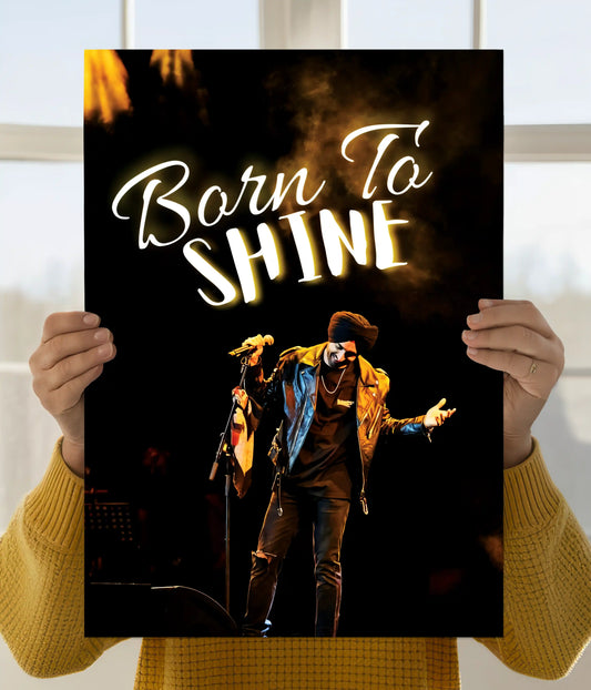 Born To Shine – Diljit Dosanjh Concert Wall Poster Main Image - Everanta