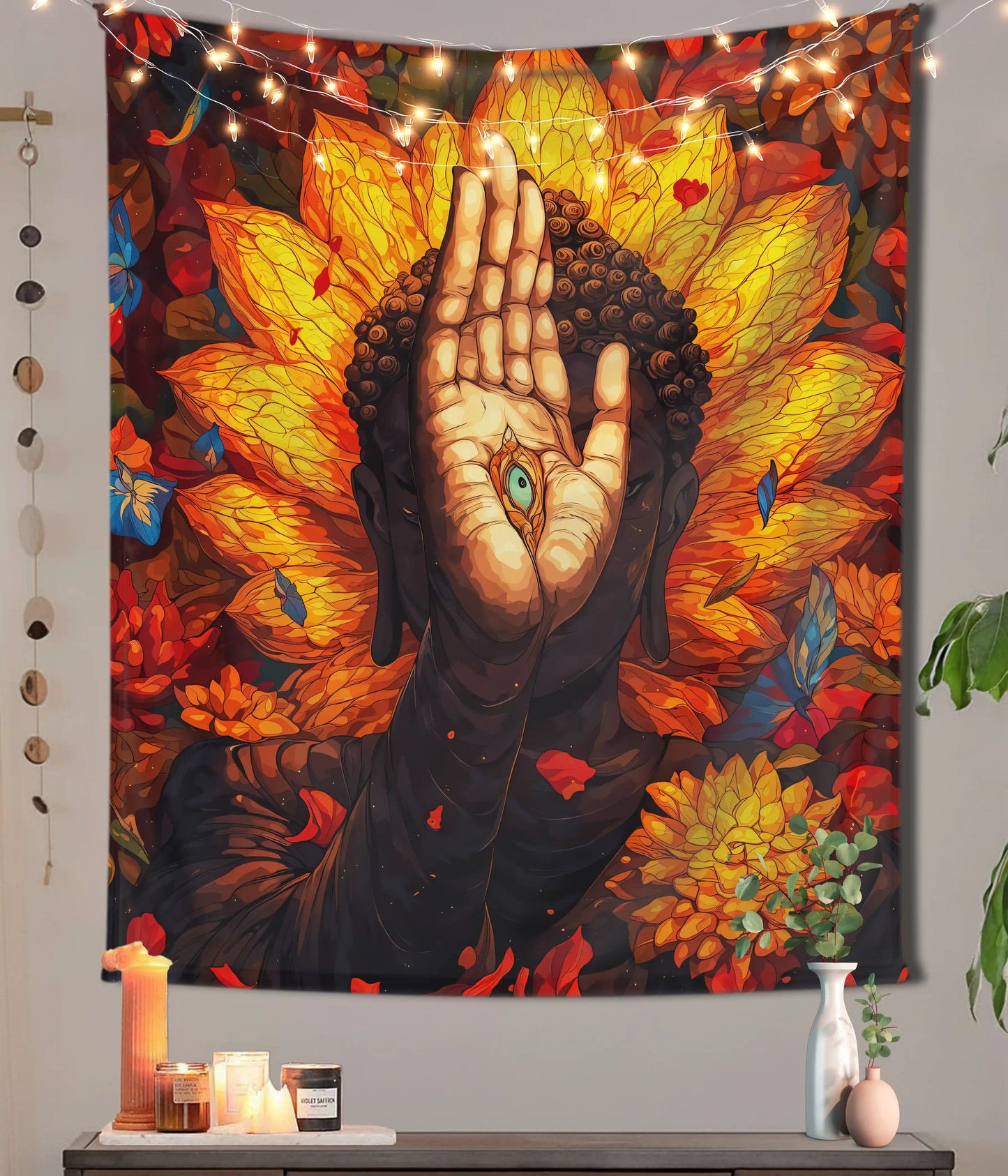 Buddha’s Hand of Awakening Wall Tapestry Main Image - Everanta