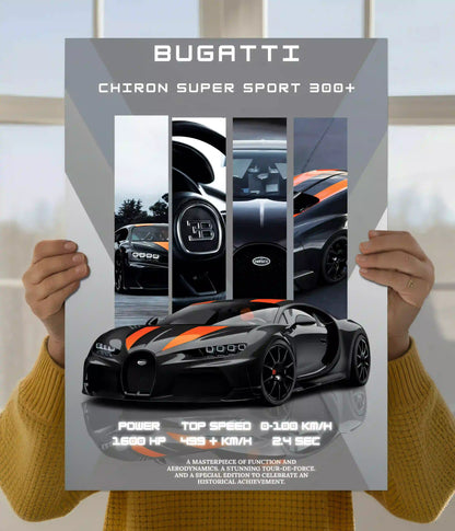 Bugatti Chiron Super Sport 300+ Poster Main Image - Everanta