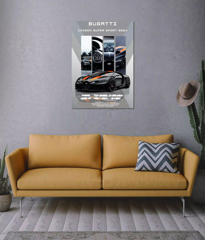 Bugatti Chiron Super Sport 300+ Poster on Wall - Everanta