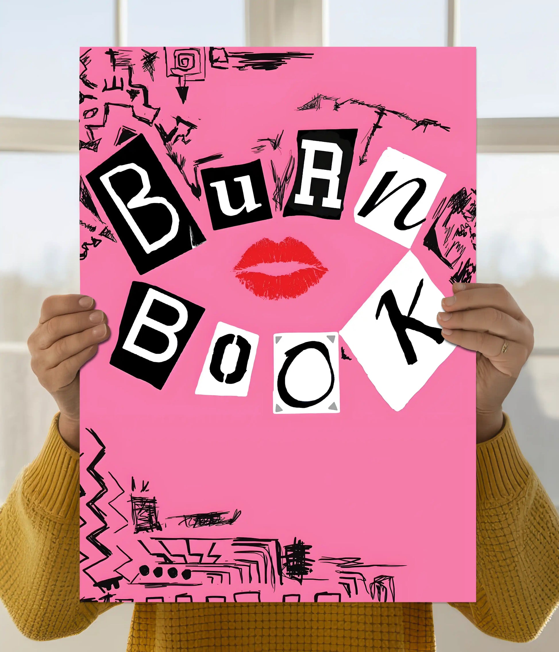Burn Book – Pink Pop Culture Aesthetic Poster Main Image - Everanta