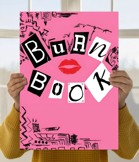 Burn Book – Pink Pop Culture Aesthetic Poster Main Image - Everanta
