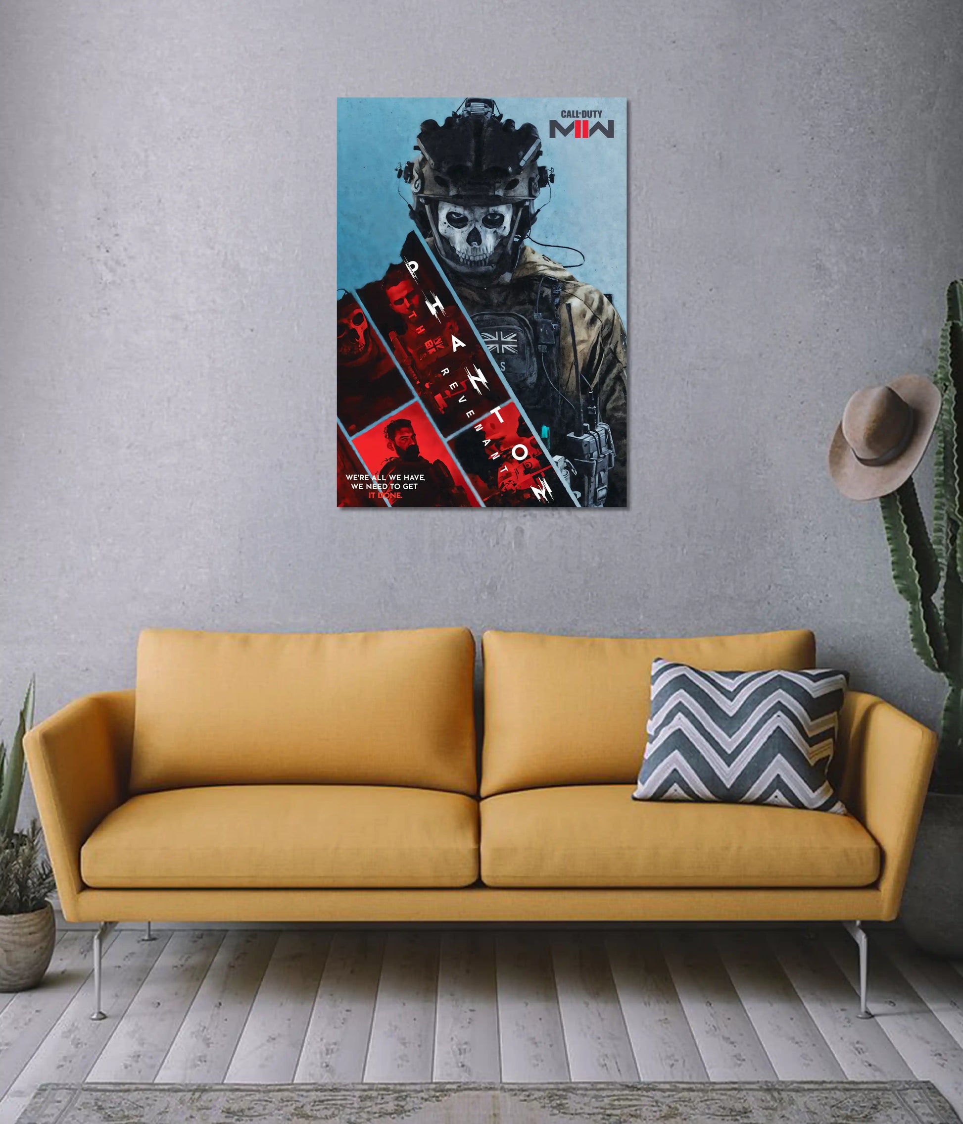 Call of Duty MW2 Poster - Phantom Operative on Wall - Everanta