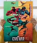 Captain America: Civil War Poster – Marvel Superheroes Wall Art