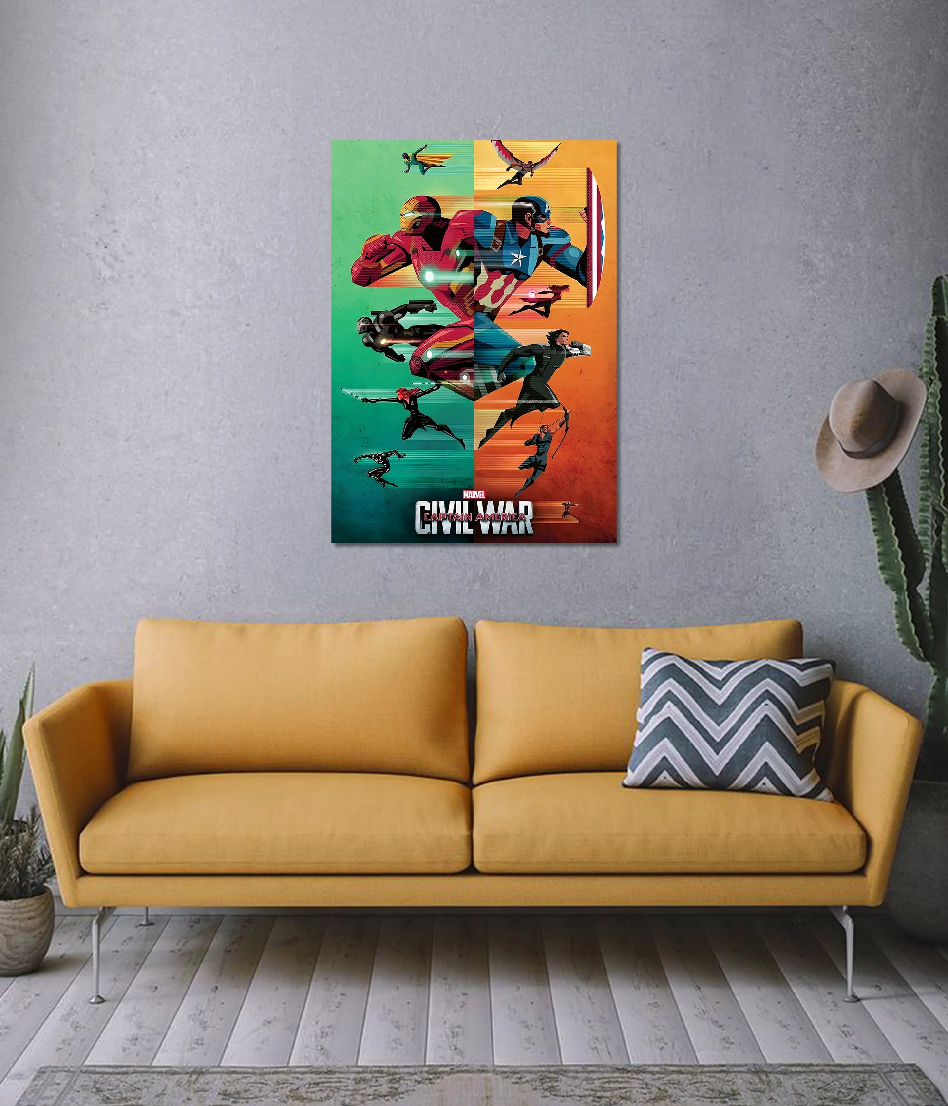 Captain America: Civil War Poster – Marvel Superheroes Wall Art On Wall - Everanta