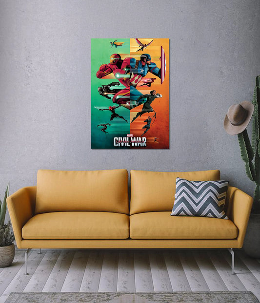 Captain America: Civil War Poster – Marvel Superheroes Wall Art On Wall - Everanta
