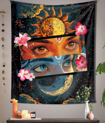 Celestial Divine Eyes Tapestry Main Image - Everanta