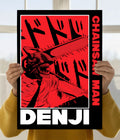 Chainsaw Man Denji Anime Wall Poster