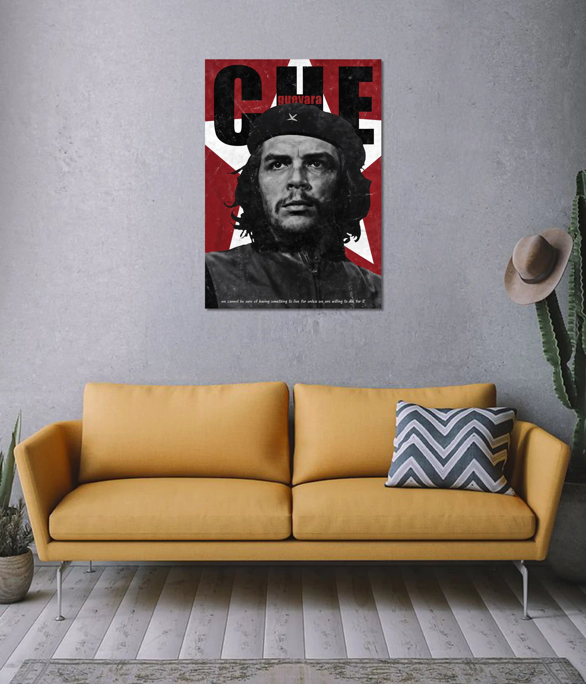 Che Guevara Motivational Poster on Wall - Everanta