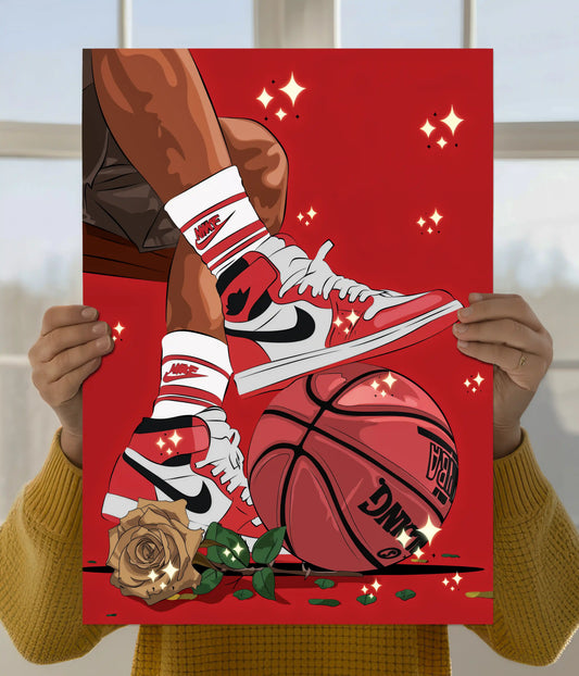 Chicago Sneakers Basketball Aesthetic Poster Main Image - Everanta