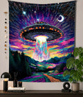 Cosmic UFO Dreamscape | Trippy Wall Tapestry