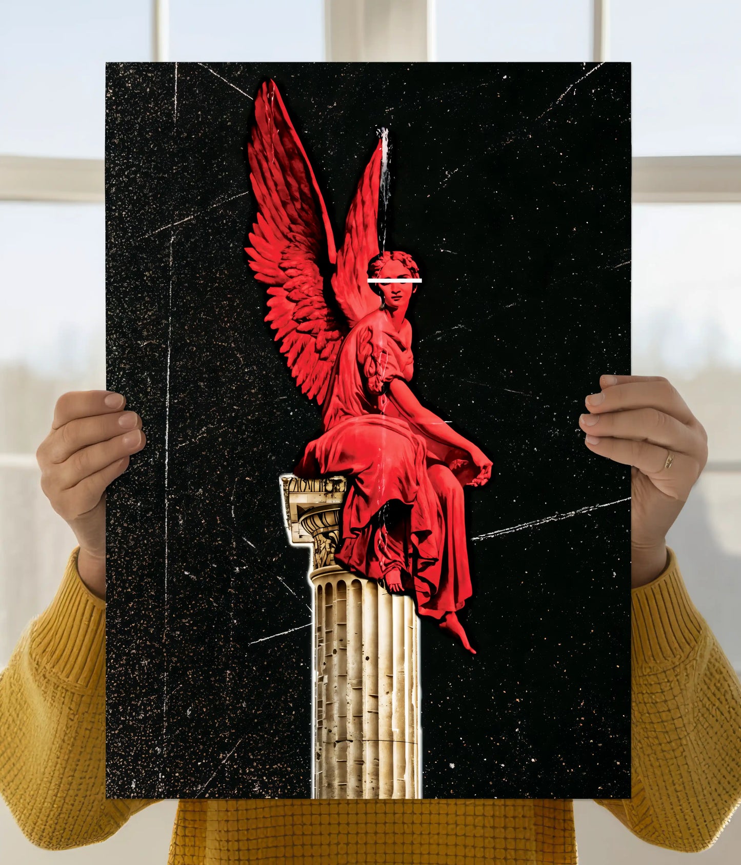 Crimson Angel | Dark Aesthetic Wall Poster Main Image - Everanta