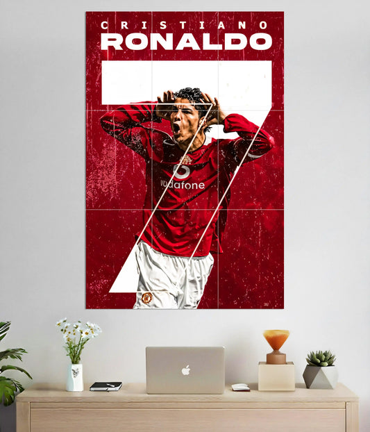 Cristiano Ronaldo 9-Piece Split Poster Main Image - Everanta