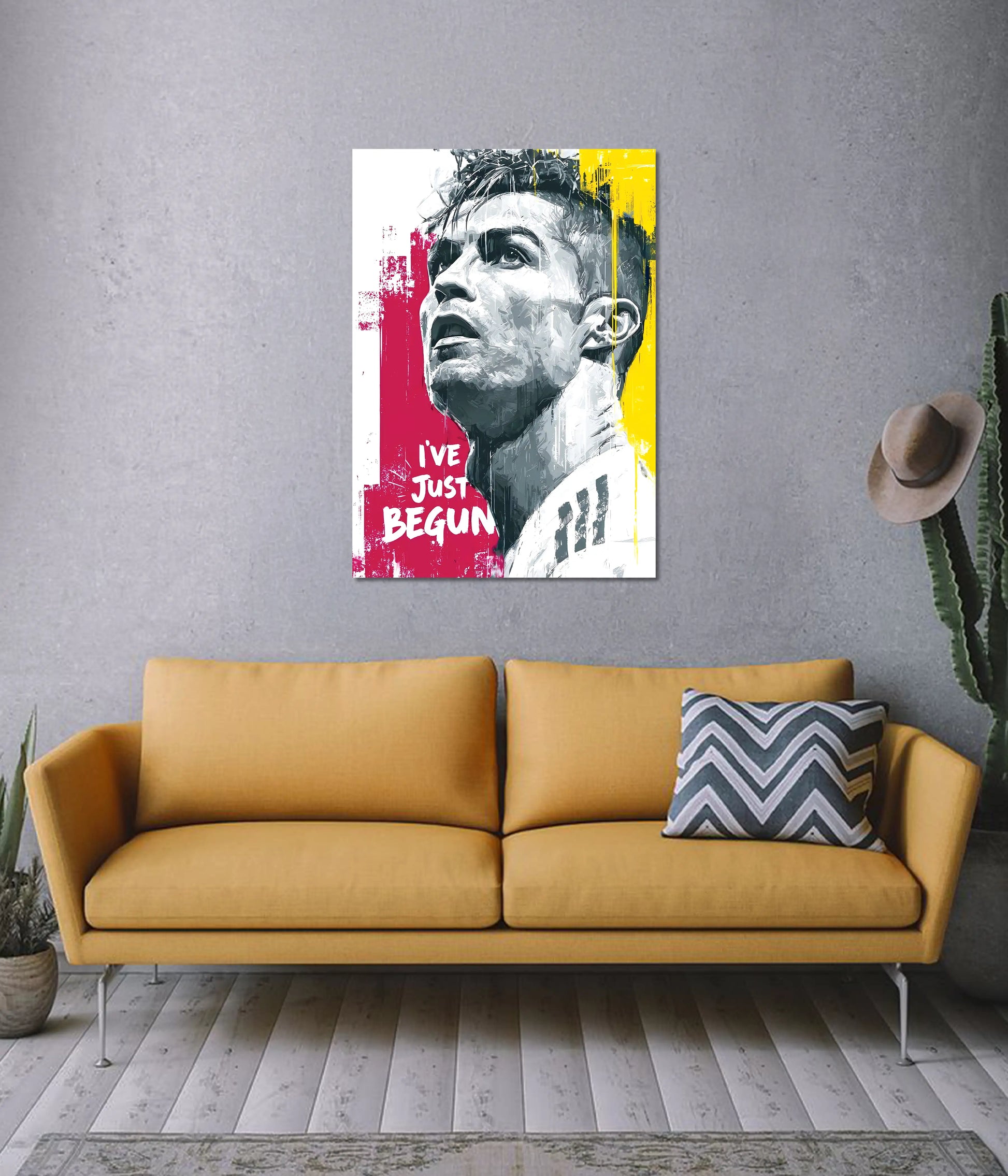 Cristiano Ronaldo “I’ve Just Begun” Football Poster on Wall - Everanta