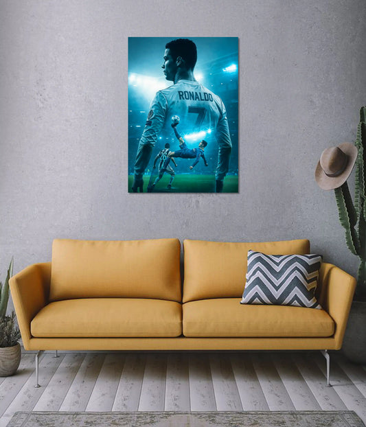 Cristiano Ronaldo – Iconic Bicycle Kick Poster on Wall - Everanta