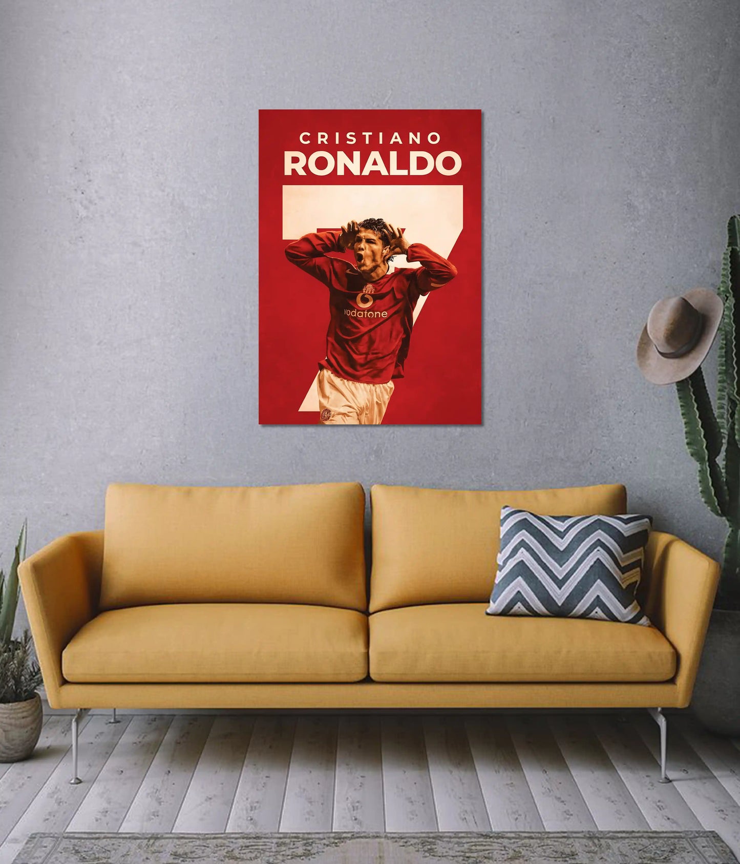 Cristiano Ronaldo Manchester United Poster on Wall - Everanta