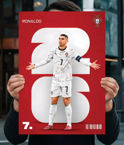 Cristiano Ronaldo No. 7 Portugal Wall Poster Main Image - Everanta
