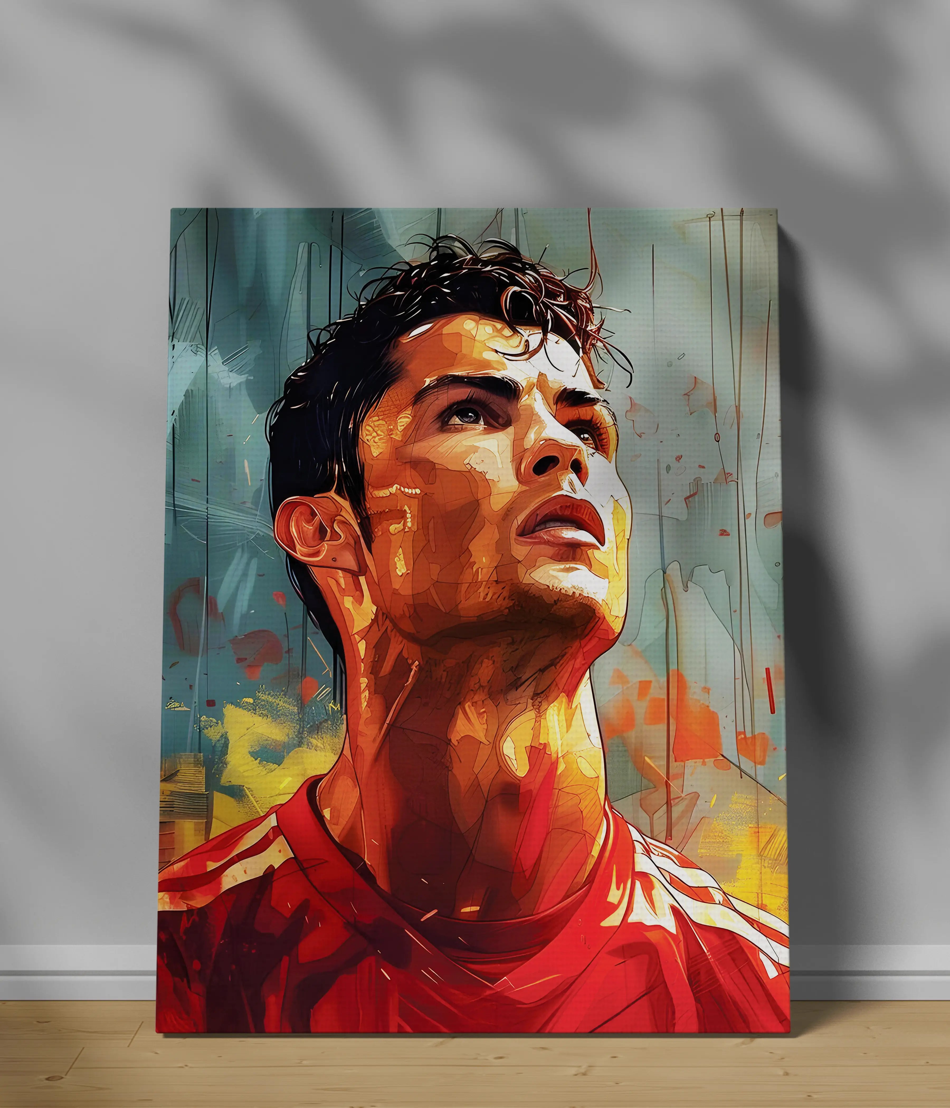 Cristiano Ronaldo Relentless Rise Canvas Print | Everanta