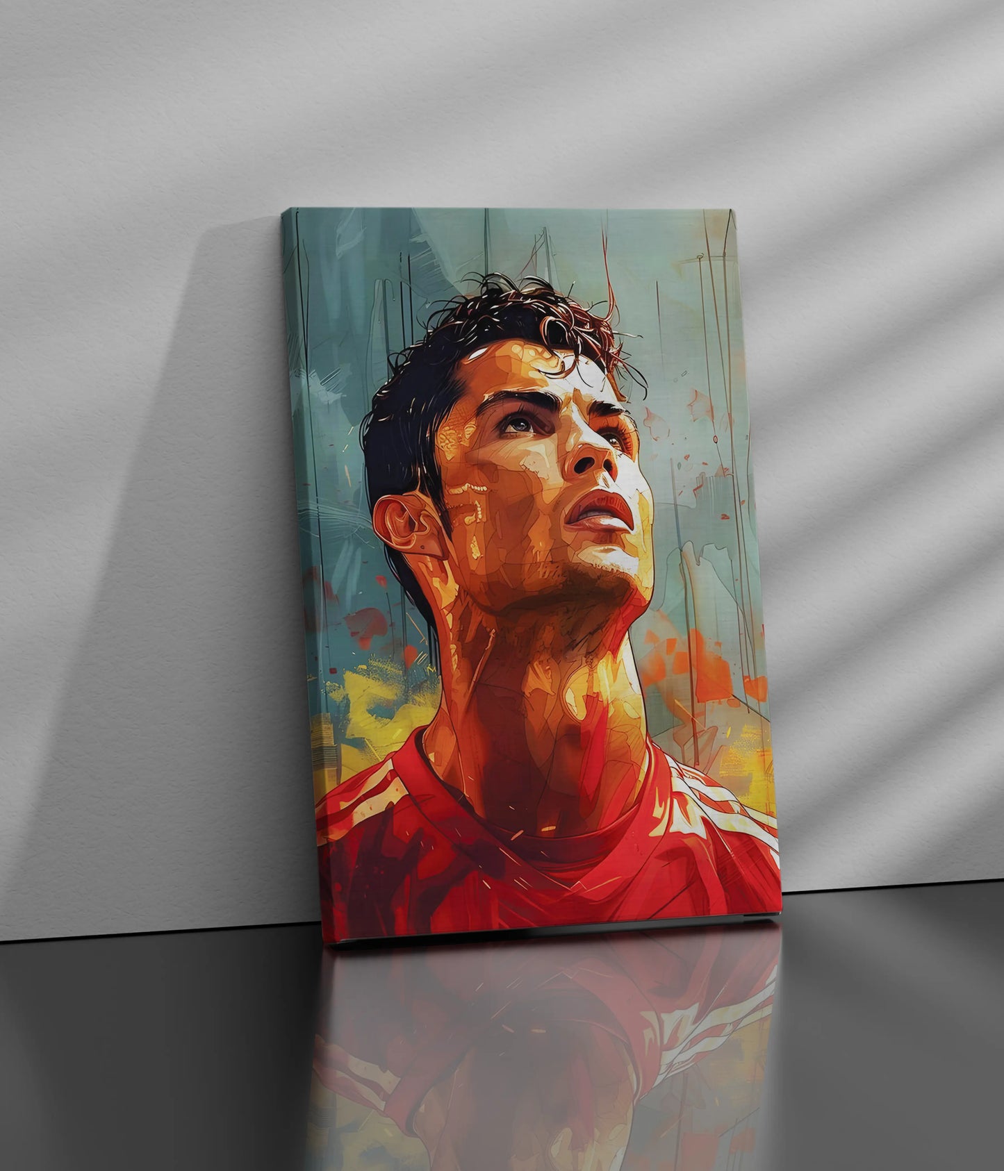 Cristiano Ronaldo – Relentless Rise Canvas Print Side Look - Everanta