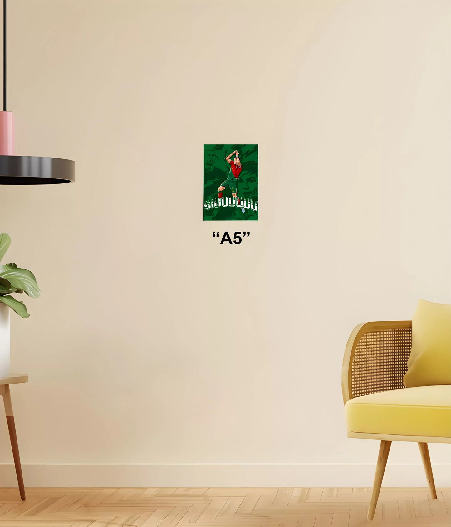 Cristiano Ronaldo “Siuuuu” Celebration – Sports Wall Poster A5 Size - Everanta
