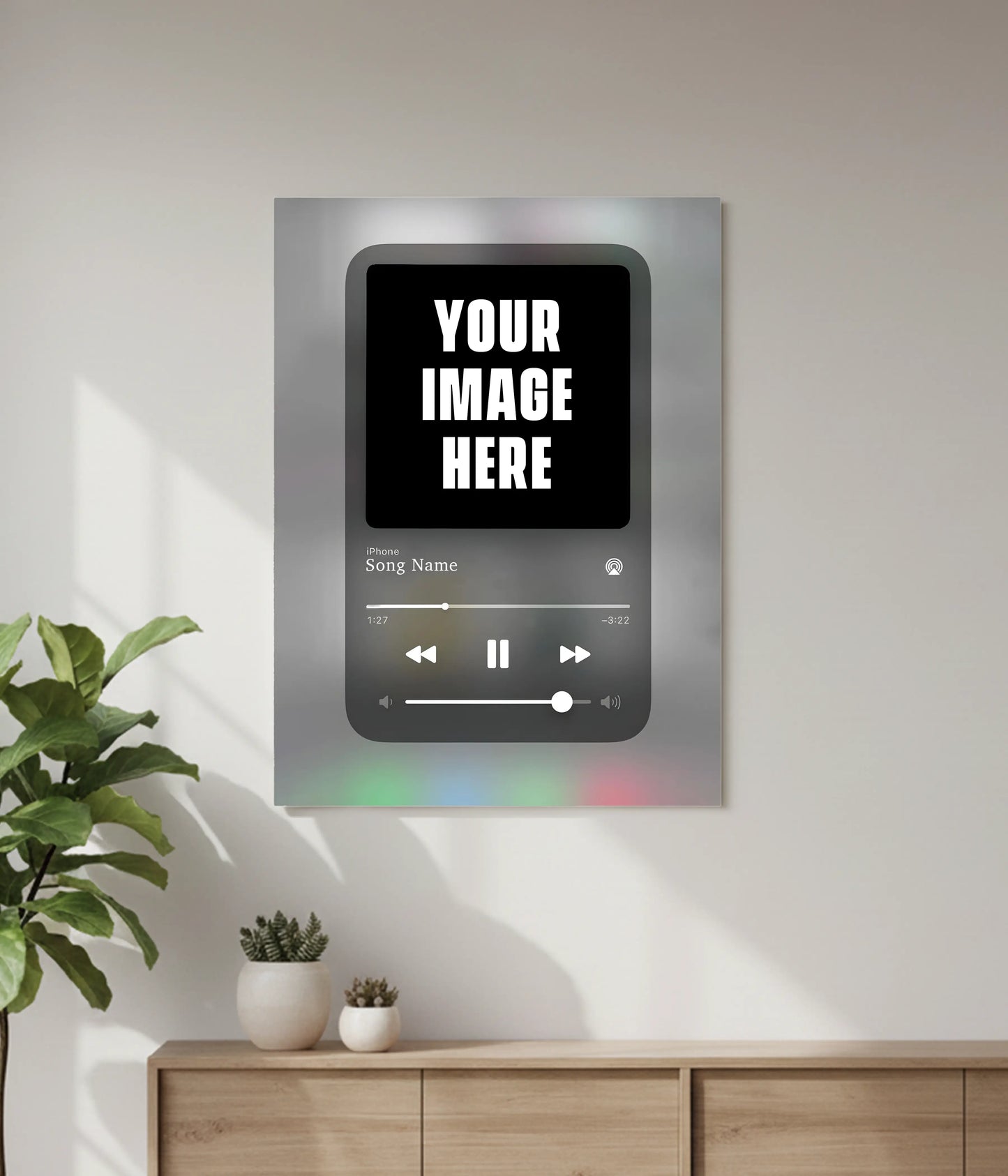 Custom Spotify Music Wall Poster with Your Photo & Song - Everanta