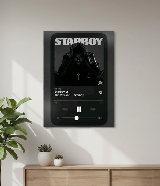 Custom Spotify Music Wall Poster with Your Photo & Song Sample Image - Everanta