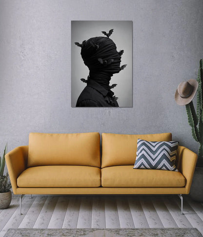Dark Silence Aesthetic Poster on Wall - Everanta