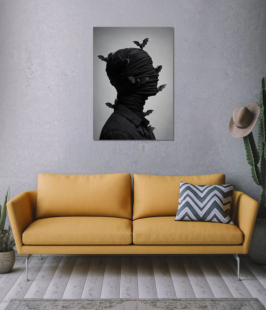 Dark Silence Aesthetic Poster on Wall - Everanta