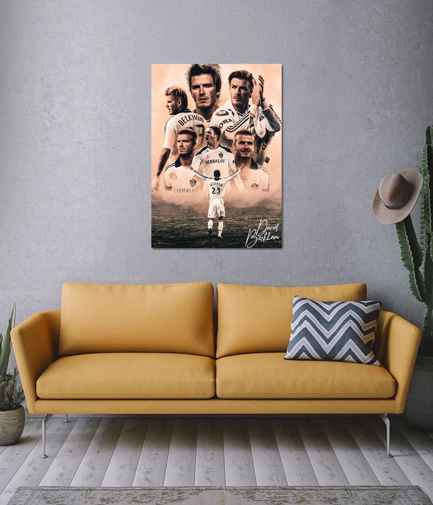 David Beckham Legendary Moments Wall Poster on Wall - Everanta
