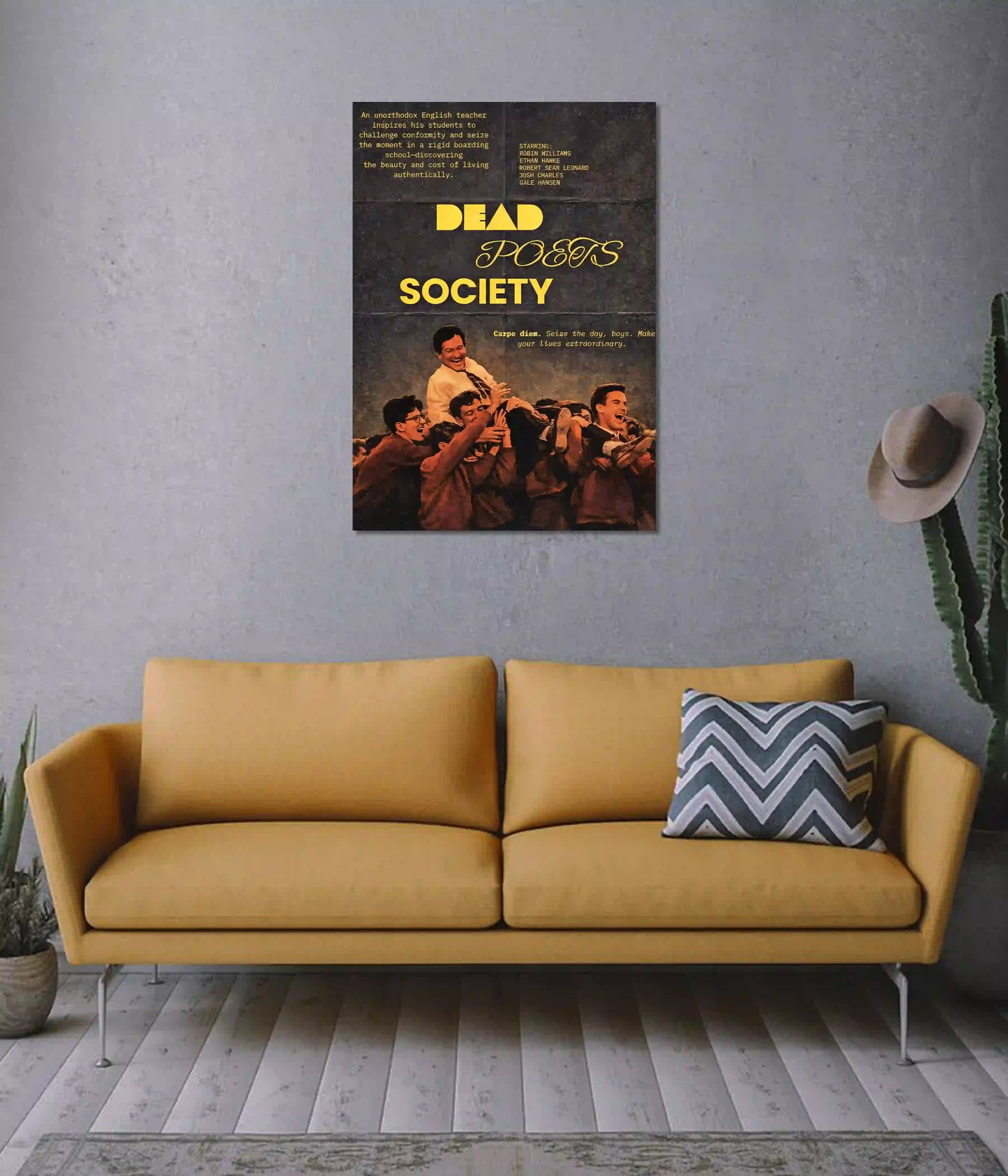Dead Poets Society Movie Poster on Wall - Everanta