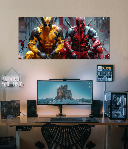 Deadly Duo – Deadpool & Wolverine Split Poster Set Main Image - Everanta