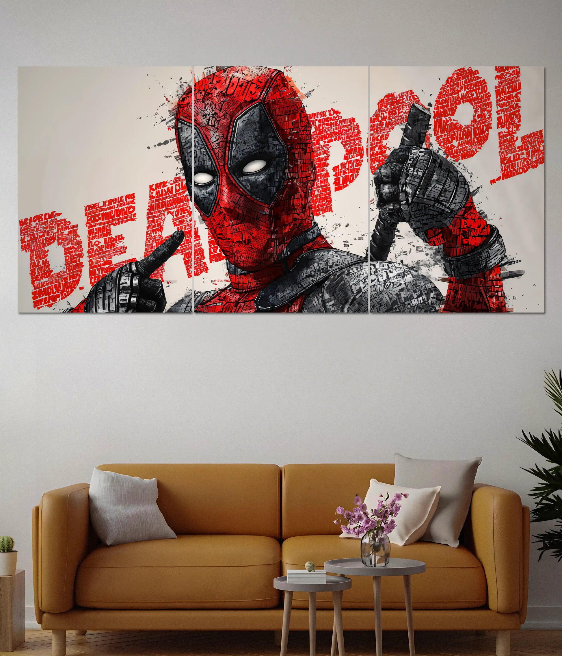 Deadpool Attitude Split Poster – Marvel Superhero - Everanta