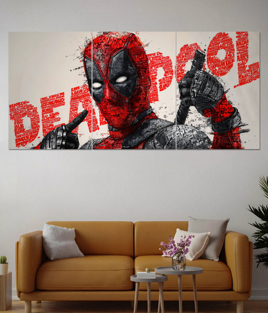 Deadpool Attitude Split Poster – Marvel Superhero - Everanta